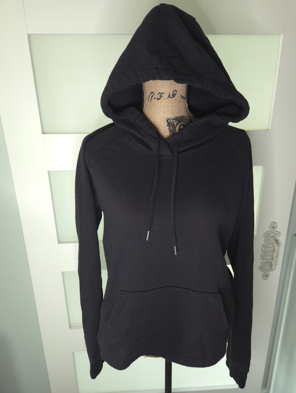 tek gear Black Women's Hoodie Pullover with Kangaroo Pocket